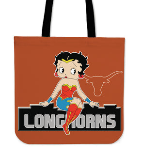 Wonder Betty Boop Texas Longhorns Tote Bags