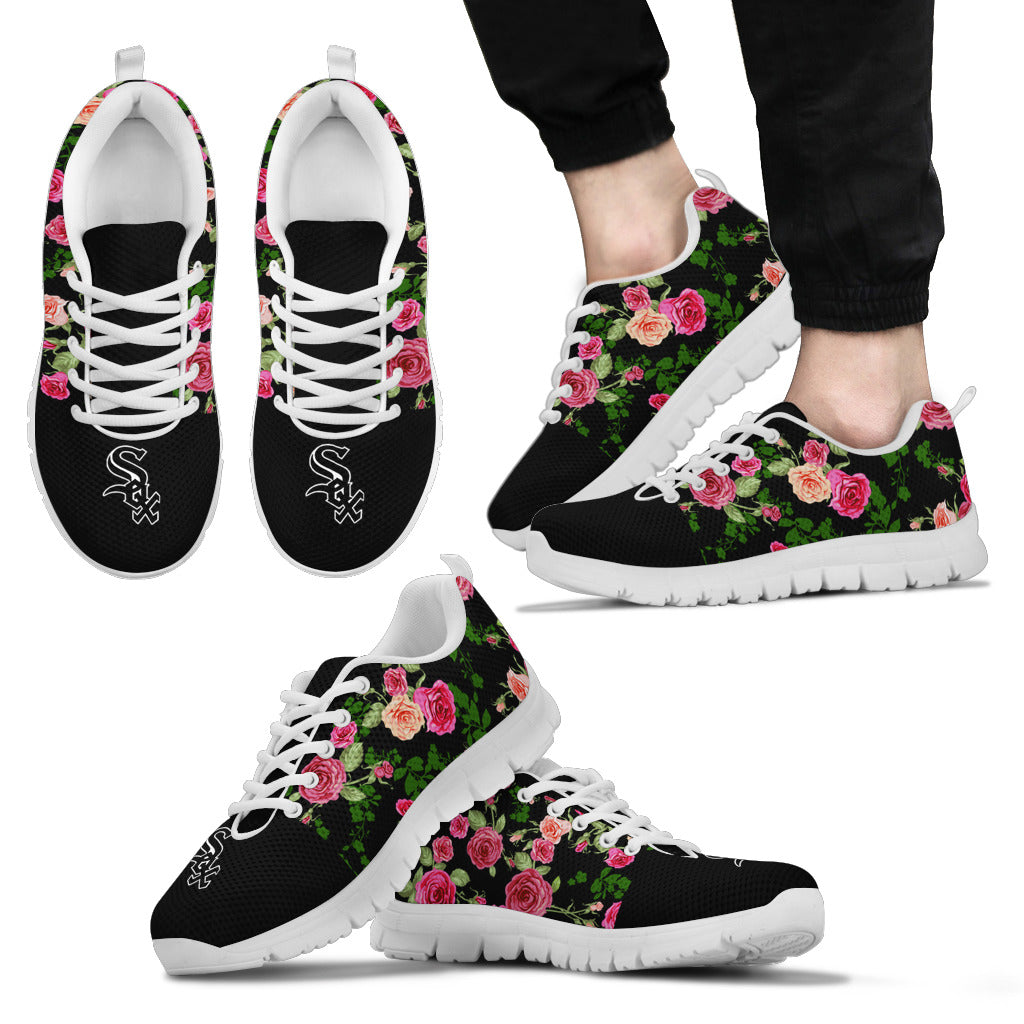 Vintage Floral Chicago White Sox Sneakers