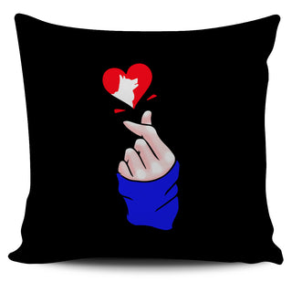 Heart Shape Husky Pillow Covers