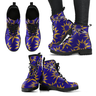 Dizzy Motion Amazing Designs Logo Baltimore Ravens Boots