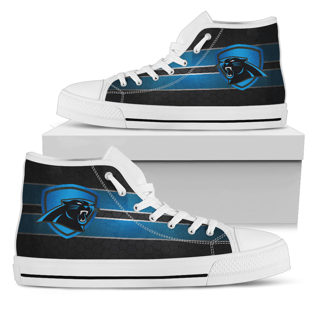 The Shield Carolina Panthers High Top Shoes