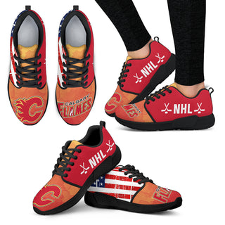Simple Fashion Calgary Flames Shoes Athletic Sneakers