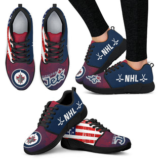 Simple Fashion Winnipeg Jets Shoes Athletic Sneakers