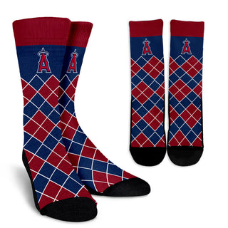 Gorgeous Los Angeles Angels Argyle Socks