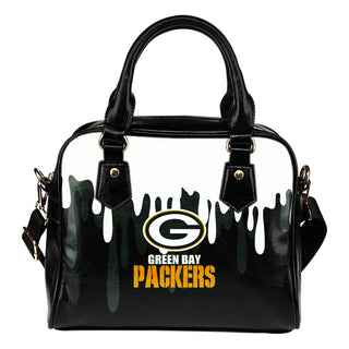 Color Leak Down Colorful Green Bay Packers Shoulder Handbags
