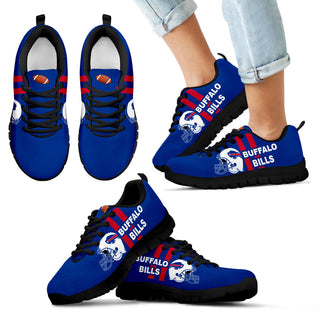 Vertical Two Line Mixed Helmet Buffalo Bills Sneakers