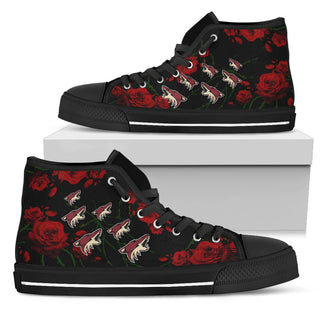 Lovely Rose Thorn Incredible Arizona Coyotes High Top Shoes