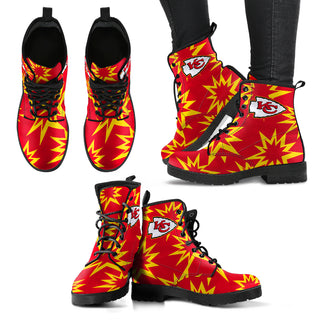 Dizzy Motion Amazing Designs Logo Kansas City Chiefs Boots