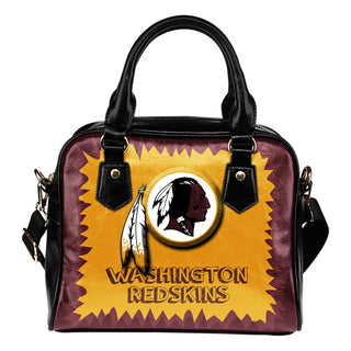 Jagged Saws Mouth Creepy Washington Redskins Shoulder Handbags