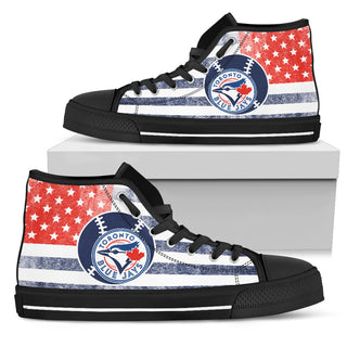 Flag Rugby Toronto Blue Jays High Top Shoes