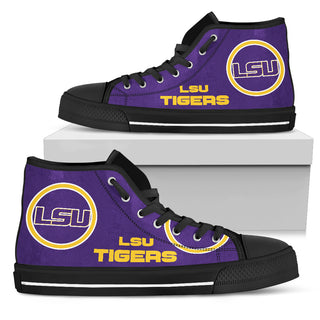 Circle Logo LSU Tigers High Top Shoes