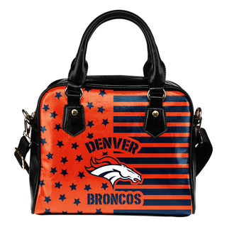 Twinkle Star With Line Denver Broncos Shoulder Handbags