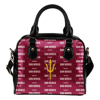 Nice Little Logo Arizona State Sun Devils Shoulder Handbags