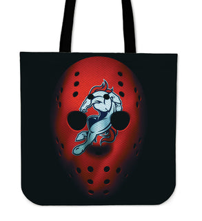 War Mask Denver Broncos Tote Bag - Best Funny Store