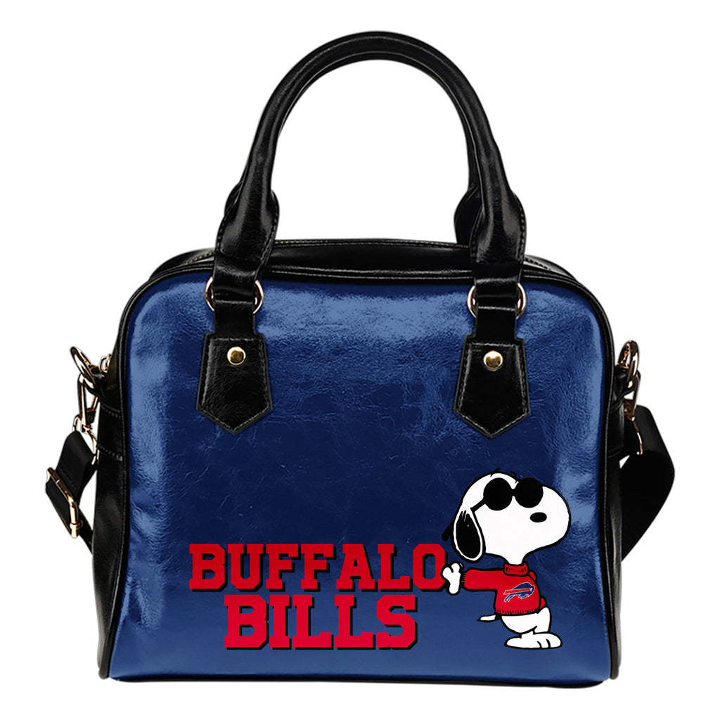 Buffalo Bills Cool Sunglasses Snoopy Shoulder Handbags Women Purse
