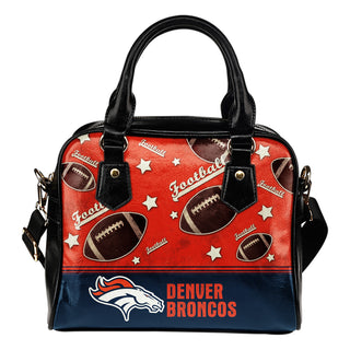 Personalized American Football Awesome Denver Broncos Shoulder Handbag