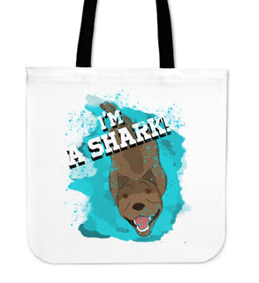 I'm A Pitbull Shark Tote Bags Ver 2