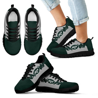 Doodle Line Amazing New York Jets Sneakers V1