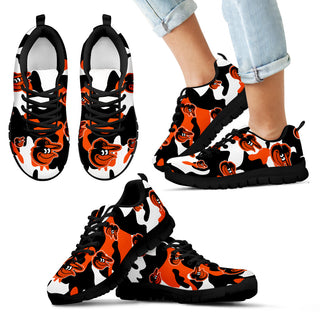 Baltimore Orioles Cotton Camouflage Fabric Military Solider Style Sneakers
