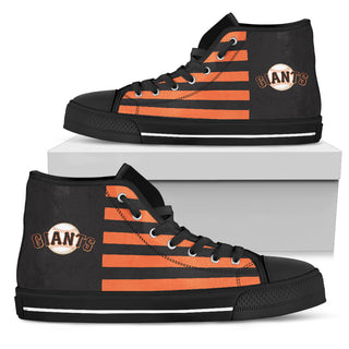 American Flag San Francisco Giants High Top Shoes