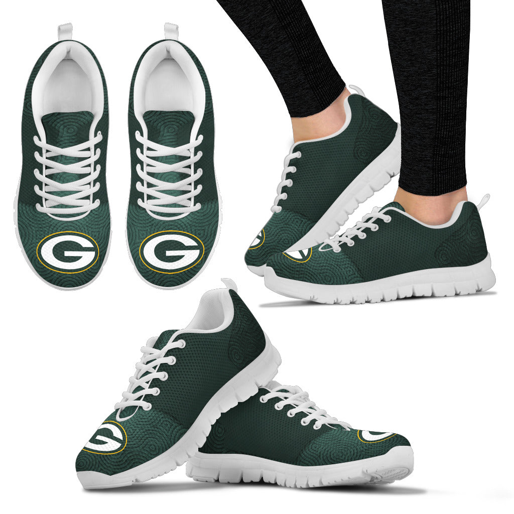 Seamless Line Magical Wave Beautiful Green Bay Packers Sneakers