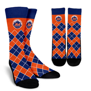Gorgeous New York Mets Argyle Socks