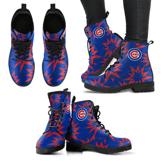 Dizzy Motion Amazing Designs Logo Chicago Cubs Boots
