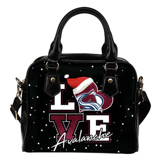 Love Word Christmas Sweet Colorado Avalanche Shoulder Handbags