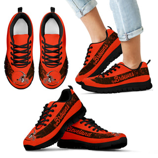 Single Line Logo Cleveland Browns Sneakers