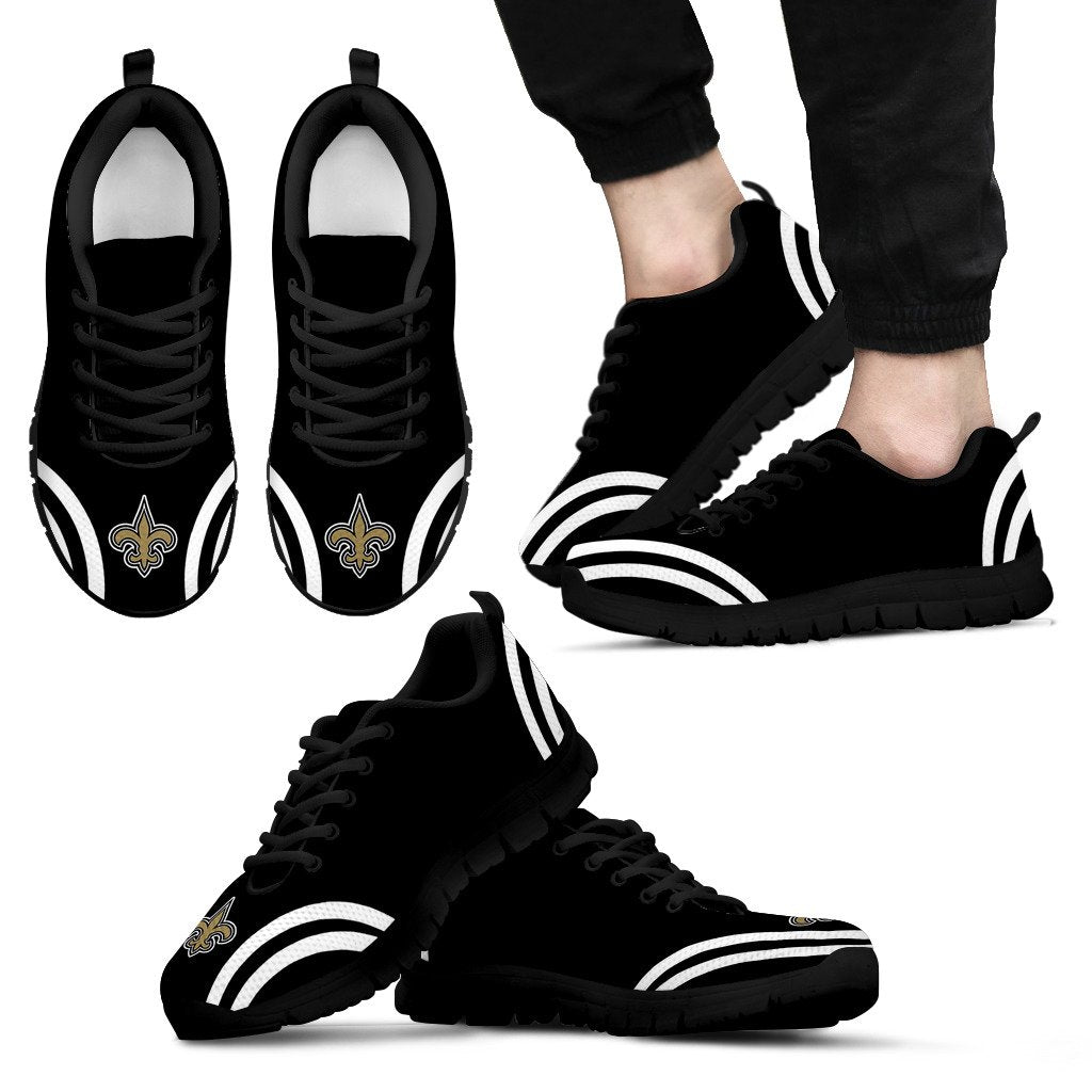 Lovely Curves Stunning Logo Icon New Orleans Saints Sneakers