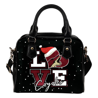 Love Word Christmas Sweet Arizona Coyotes Shoulder Handbags