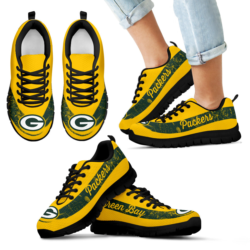 Single Line Logo Green Bay Packers Sneakers