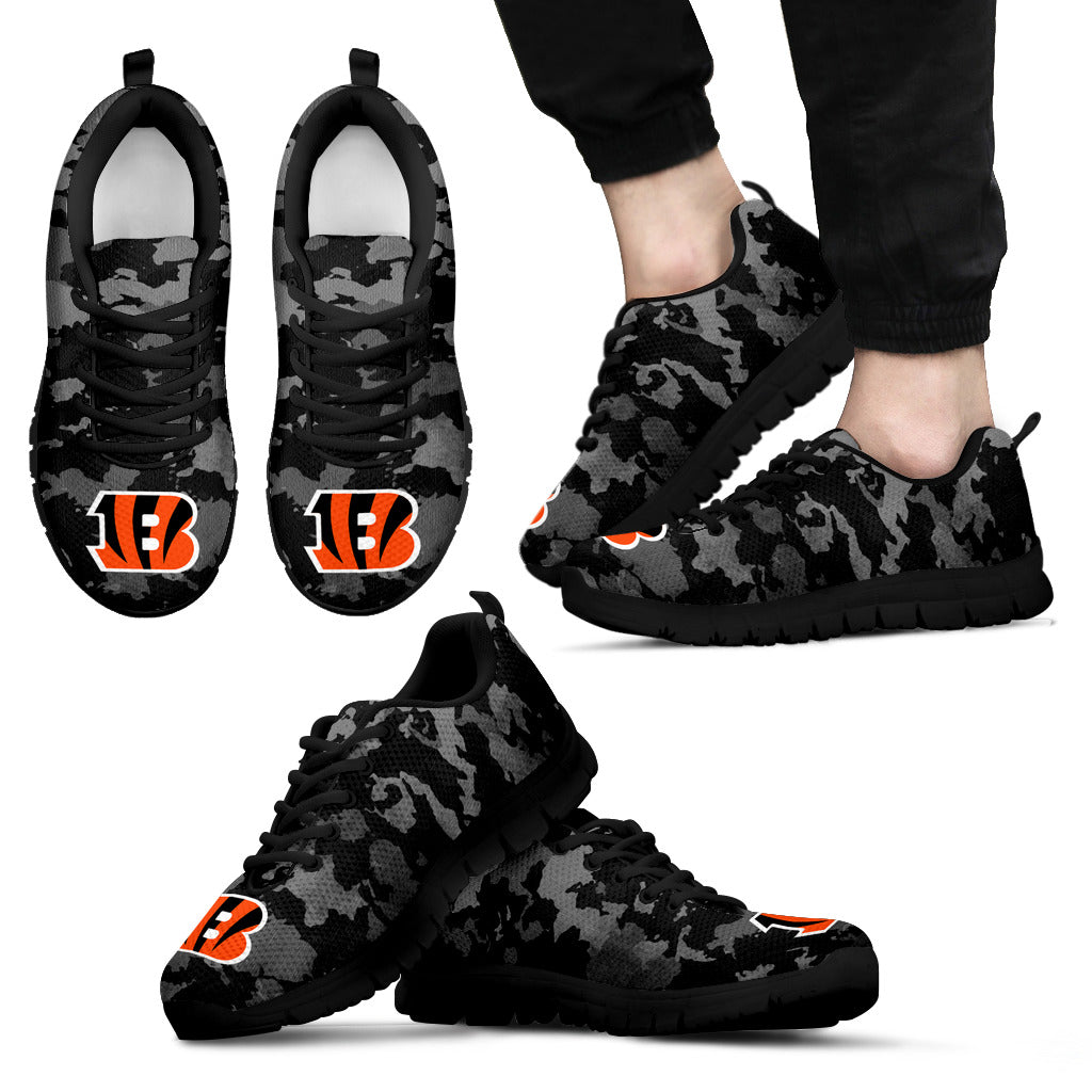 Arches Top Fabulous Camouflage Background Cincinnati Bengals Sneakers