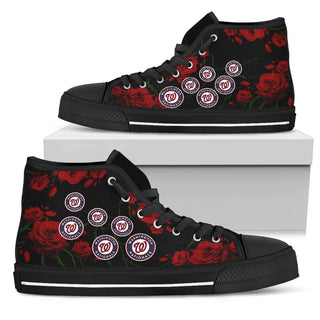 Lovely Rose Thorn Incredible Washington Nationals High Top Shoes