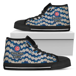 Wave Of Ball Chicago Cubs High Top Shoes