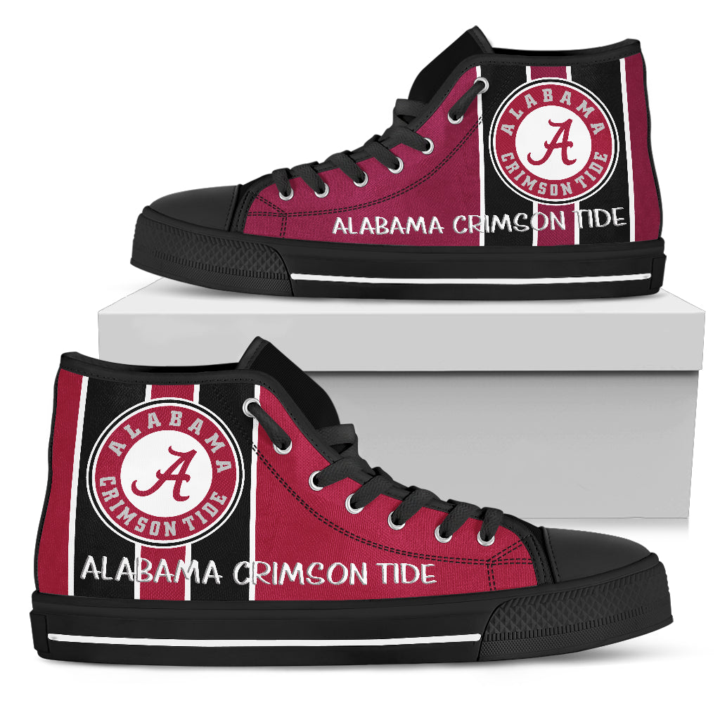 Steaky Trending Fashion Sporty Alabama Crimson Tide High Top Shoes