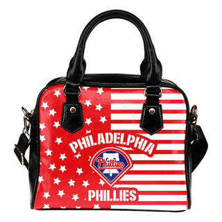 Twinkle Star With Line Philadelphia Phillies  Shoulder Handbags