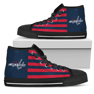 American Flag Washington Capitals High Top Shoes