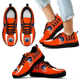 Vintage Four Flags With Streaks Edmonton Oilers Sneakers