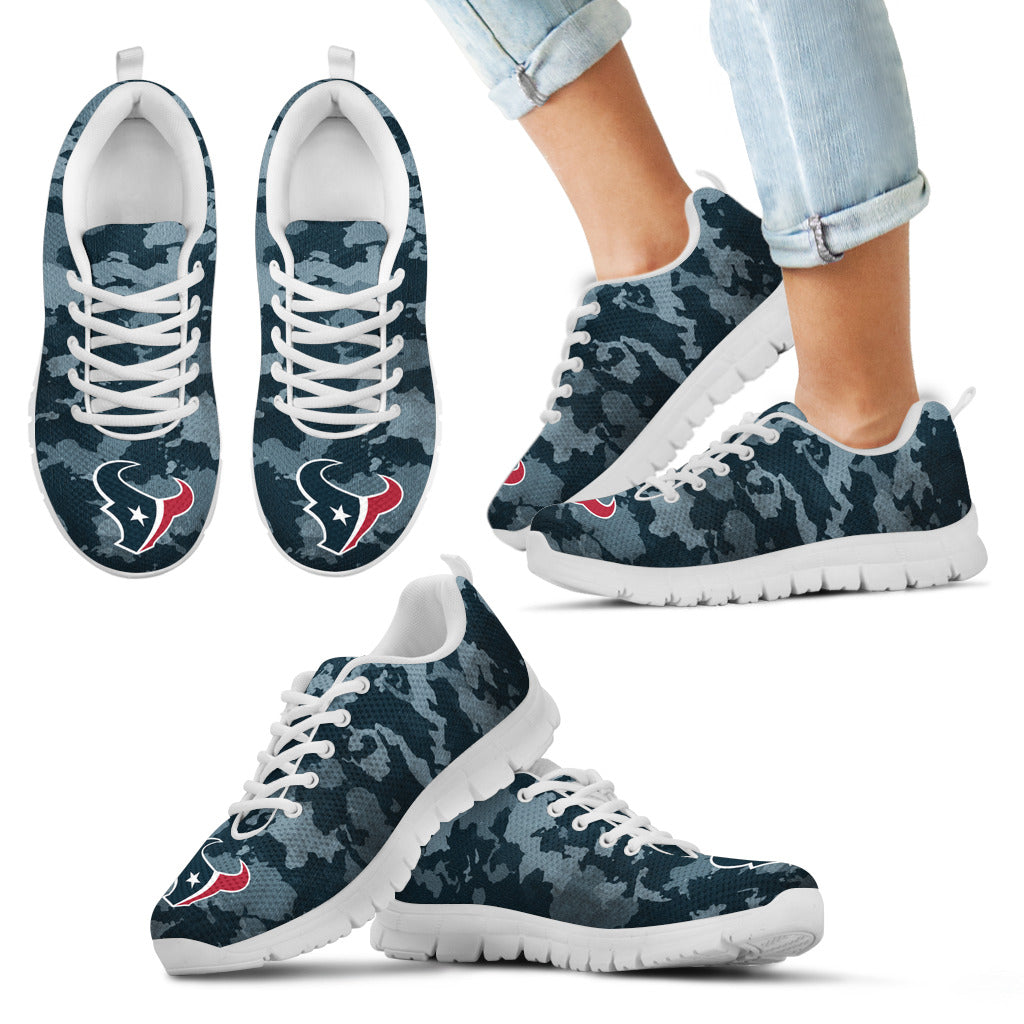 Arches Top Fabulous Camouflage Background Houston Texans Sneakers