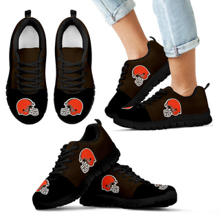 Two Colors Aparted Cleveland Browns Sneakers