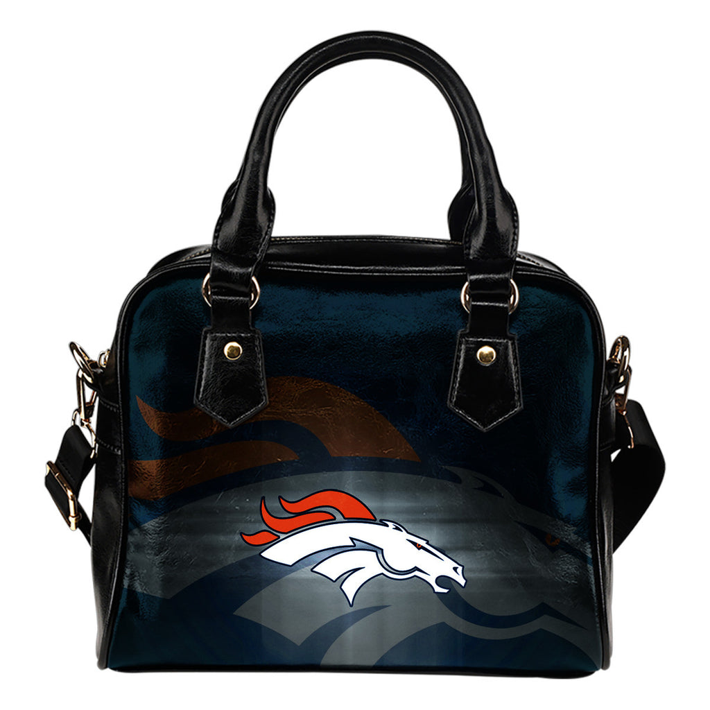 Denver Broncos Light Logo Shoulder Handbags Women Purse
