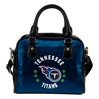 Central Beautiful Logo Circle Lucky Leaf Tennessee Titans Shoulder Handbags