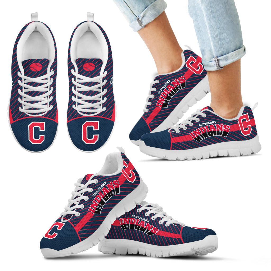 Lovely Stylish Fabulous Little Dots Cleveland Indians Sneakers