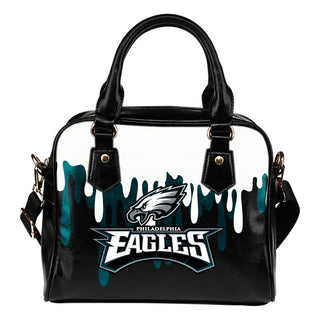 Color Leak Down Colorful Philadelphia Eagles Shoulder Handbags