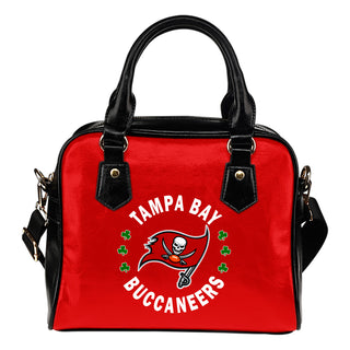 Central Beautiful Logo Circle Lucky Leaf Tampa Bay Buccaneers Shoulder Handbags