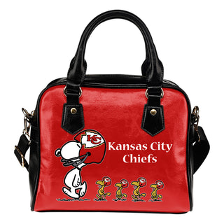 Lovely Animal Team Kansas City Chiefs Shoulder Handbag