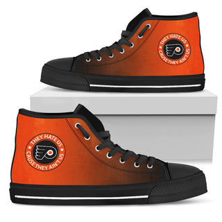 They Hate Us Cause They Ain't Us Philadelphia Flyers High Top Shoes