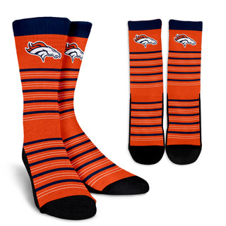 Amazing Circle Charming Denver Broncos Crew Socks