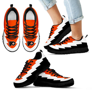 Jagged Saws Creative Draw Philadelphia Flyers Sneakers